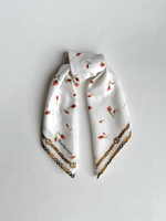 Платок белый с розами Burberry