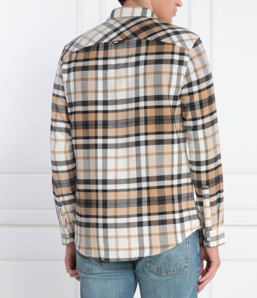 Рубашка Tommy Jeans - коричневый(DM0DM17246)