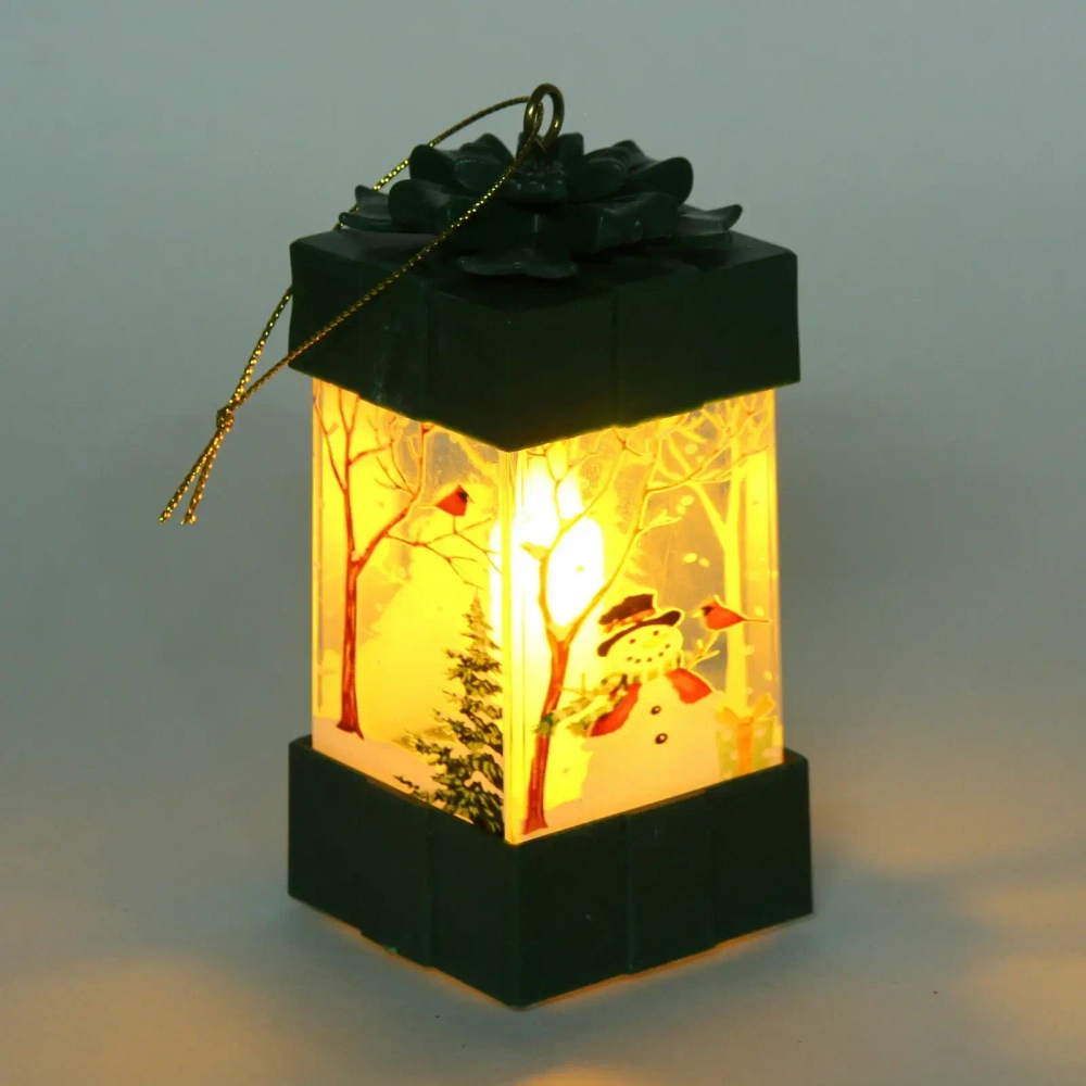 Сувенир с подсветкой «Сказочный подарок» 5,3*10,5 см, Зеленый