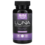Nested Naturals, Luna, добавка для мягкого сна с мелатонином, 60 веганских капсул