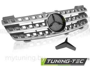Решетка радиатора SILVER CHROME для Mercedes ML W164