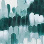 Панно декоративное с ручной росписью by feel, 120х80 см, индиго