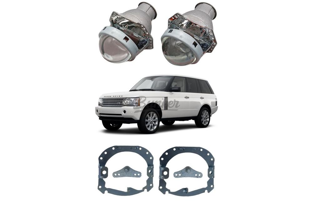 Готовый комплект для замены штатных линз Hella 2 c AFS Range Rover Sport I дорестайлинг 2005-2009
