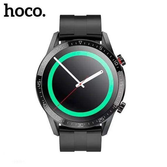 Смарт-часы Hoco Y2, 1.3&quot;, 240х240, IP68, BT3.0+4.0, 290 мАч, поддержка вызова,шагомер,черные