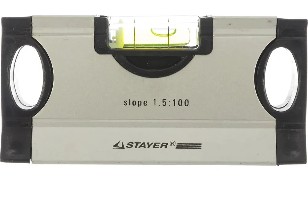 Stayer Mini Уровень строительный с уклоном 0,5:100, 12,5 см