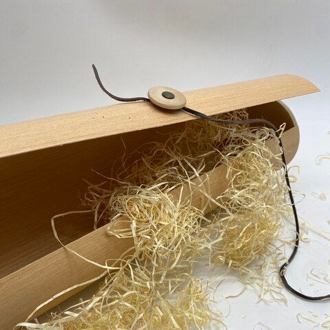 Коробка фанерная  тубус шпон/фанера 32/10 см