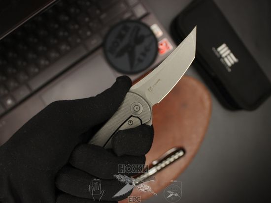 Складной нож WE Knife Mini Synergy 2012A c клинком из стали CPM-20CV, рукоять титан