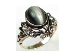 "Мотив" кольцо в серебряном покрытии из коллекции "Самоцветы" от Jenavi