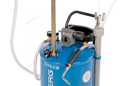 Цена на NORDBERG (2379-CB) Установка для сбора масла пневматическая, 65 л, синяя