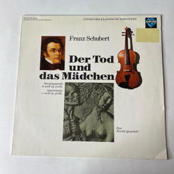 Винтажная виниловая пластинка LP Franz Schubert Шуберт, Novak Quartett Streichquartett D-moll Op. Posth. Der Tod Und Das Madchen (Германия 1977)
