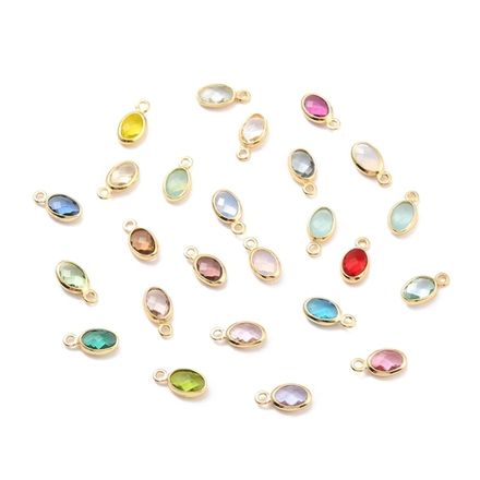 Подвеска Капля-mini с кристаллом, 9мм