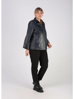 Кожаная куртка демисезонная натуральная оверсайз