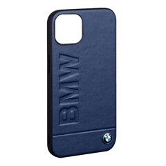 Кожаный чехол BMW SLL для iPhone 14 Plus (Синий)