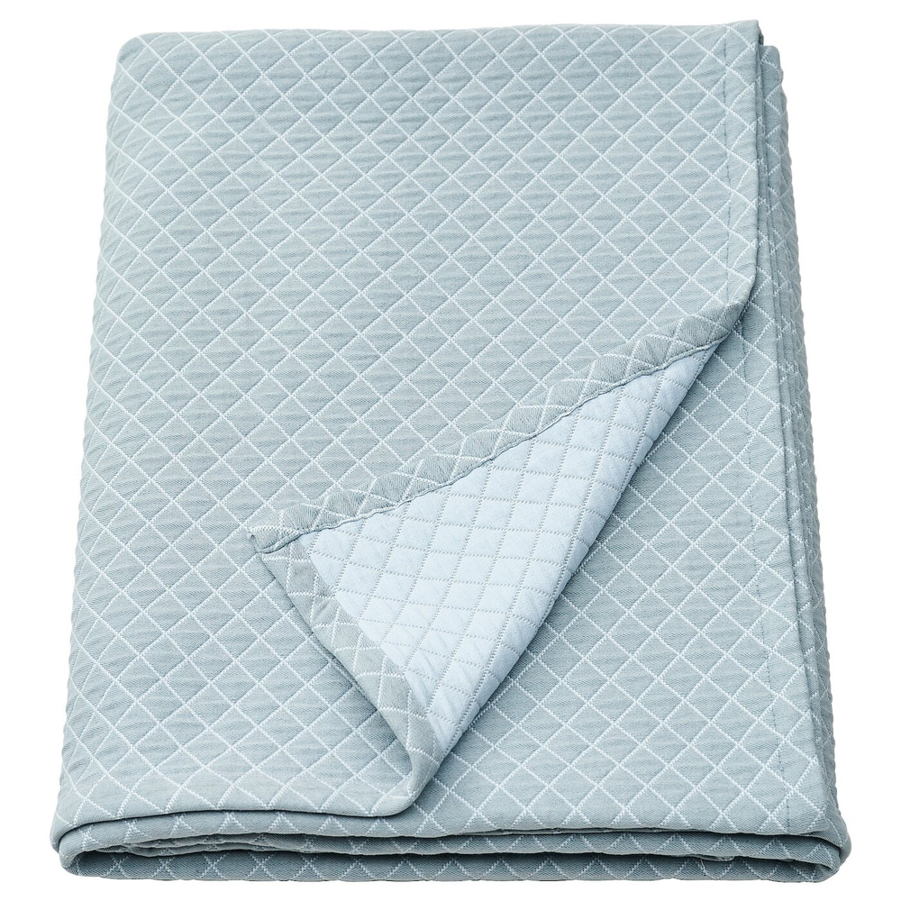 IKEA PRAKTVIAL  (ИКЕА ПРАКТВИАЛ)  -  Покрывало, голубое, 160x250 см