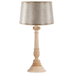 Настольная лампа Колонна Испанская Айвори Тюссо Игуана Беж