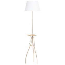 Светильник напольный торшер Нимфея с абажуром Сити-2 Белый