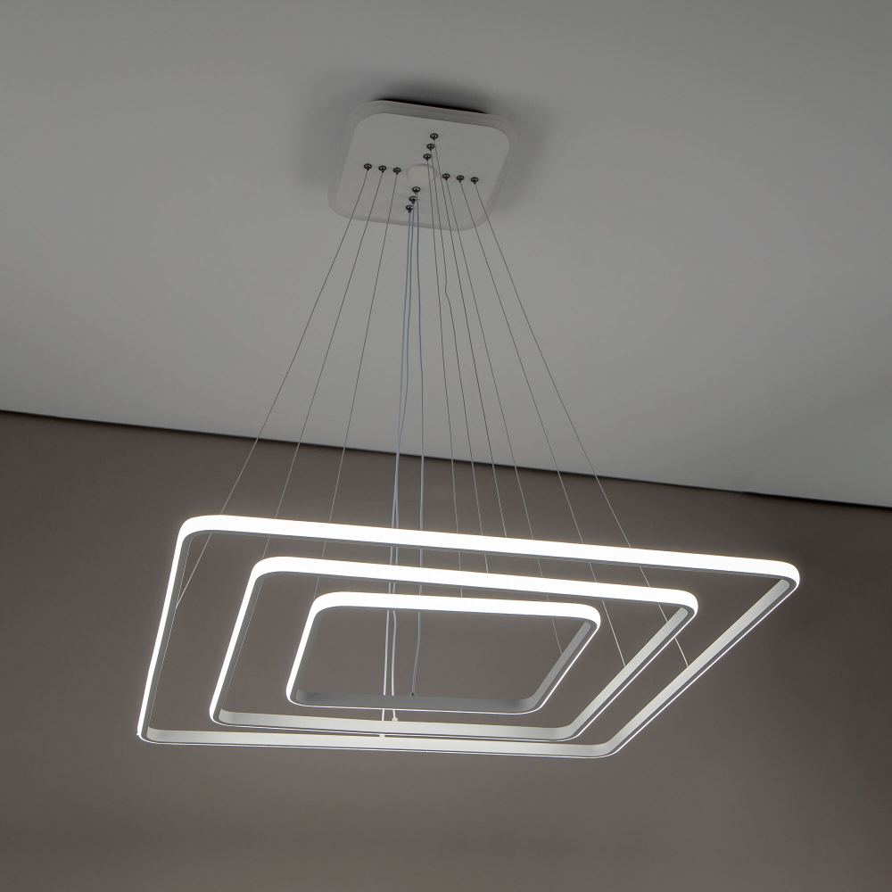 Citilux Неон Смарт CL731AK110E Умная подвесная люстра Белая