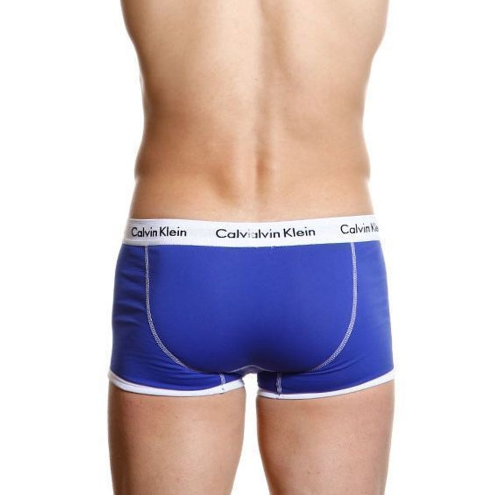 Мужские трусы боксеры индиго Calvin Klein 365 Trunks Indigo