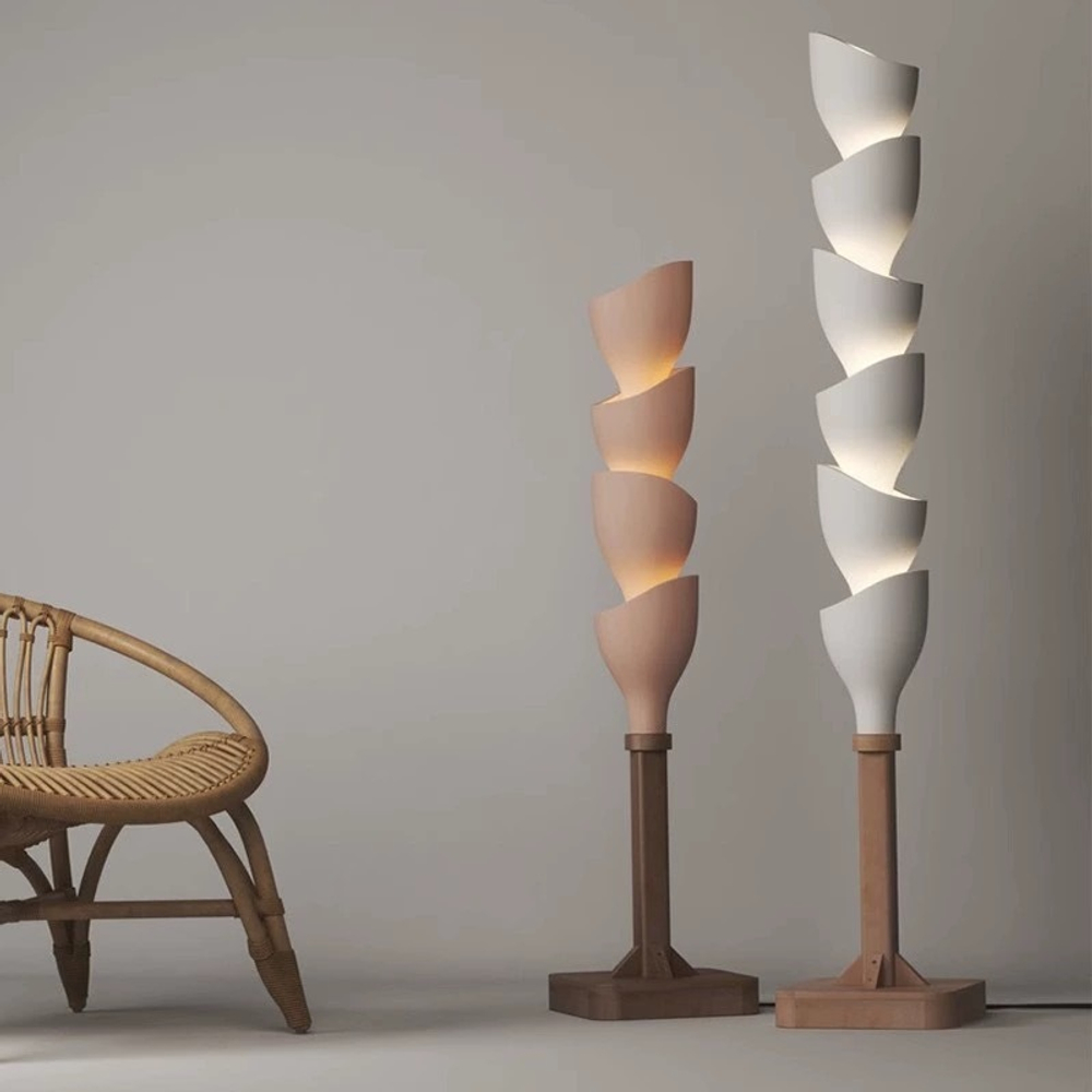 Напольный дизайнерский светильник Ceramic Flooral Heliconia by Naaya Studio