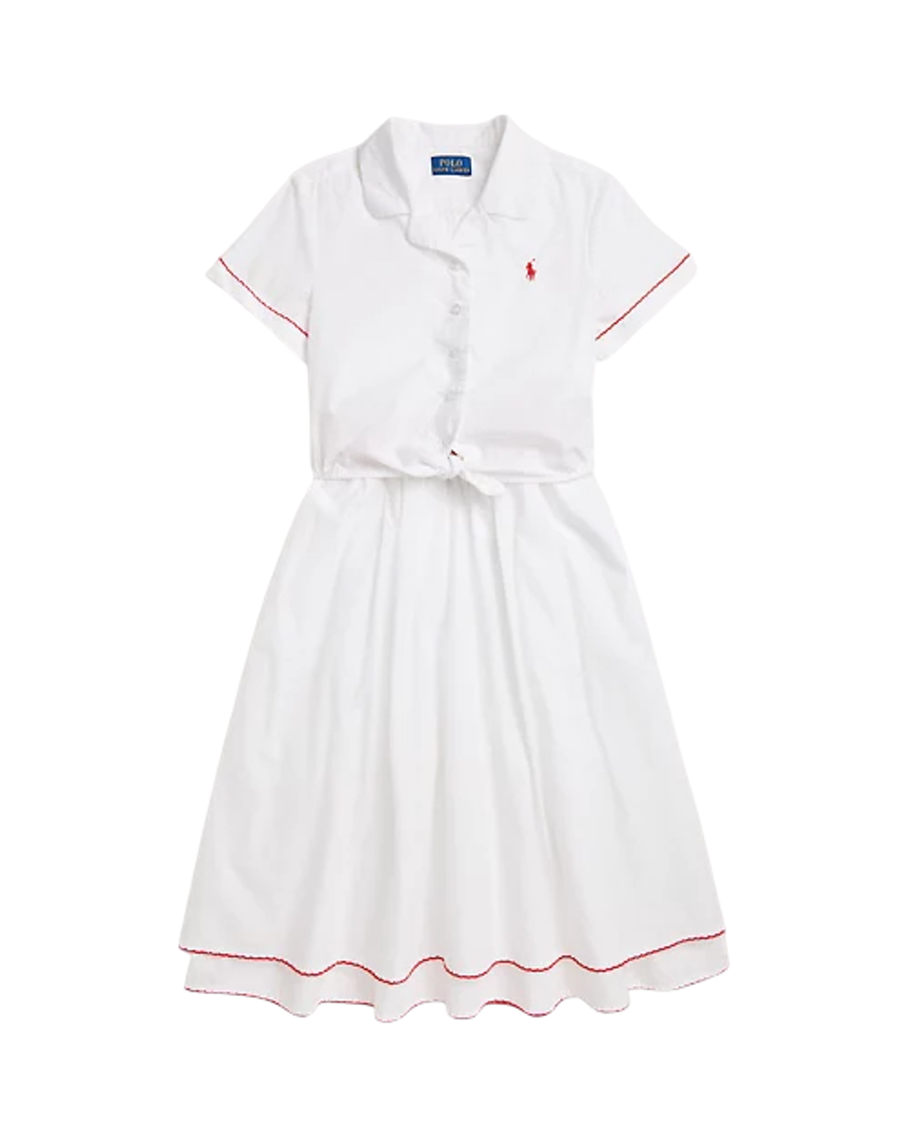 Комплект из топа и юбки midi из хлопкового поплина Ralph Lauren