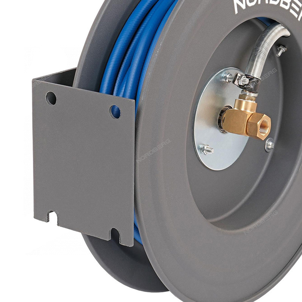 NORDBERG (HR1020RPVC) Шланг воздушный на стальной катушке, гибридный ПВХ Ø 10х15 мм, 20 м