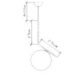Подвесной светильник KG0825P-1S