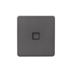 Розетка ROUND компьютерная RJ45 кат6 с/у титан KRANZ