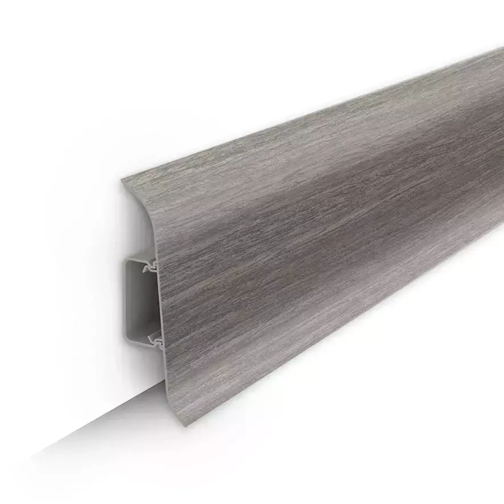 Плинтус ПВХ Идеал Классик 296 Орех серый 2200х70х22 мм