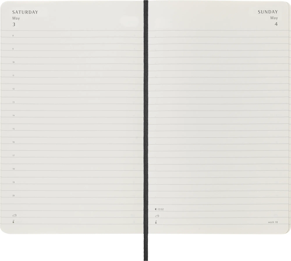 Ежедневник Moleskine (DSB12DC3) Classic Soft Large 130х210мм 400стр. мягкая обложка черный