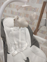 Стульчик для кормления - Электрокачели Sweet Baby Fiesta Gold Grey