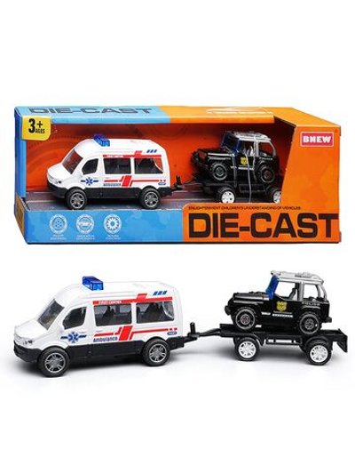 Игровая Машинка с прицепом Полицейская служба (BX-197)