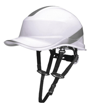 Каска защитная в форме бейсболки застежка ROTOR,DIAMOND V UP цвет белый