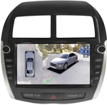 Магнитола для Mitsubishi ASX 2010-2016, Peugeot 4008, Citroen C4 Aircross (рамка с крутилками и кнопками) - Teyes CC3-2K-360 на Android 10, 2K QLED, 6Гб+128Гб, CarPlay, 4G SIM-слот, 4 камеры в комплекте