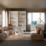 Книжный стеллаж деревянный 5 полок Мадейра из массива сосны