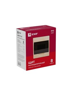 Щит ЩРН-П-8 IP41 светлое дерево PROxima EKF pb40-n-8-light