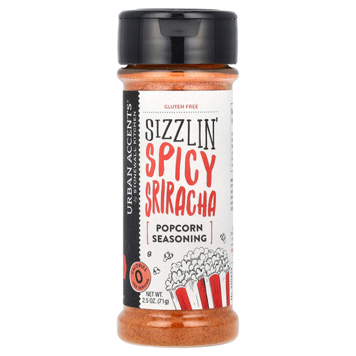 Urban Accents, Приправа для попкорна, острый шрирача (2,5 унции)