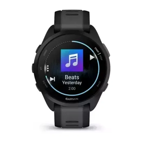 Беговые смарт-часы Garmin Forerunner 165 Music, Black/Slate Grey 010-02863-30