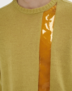 UNDERCOVER ДЖЕМПЕР ВЯЗАННЫЙ ШЕРСТЯНОЙ ЖЕЛТЫЙ