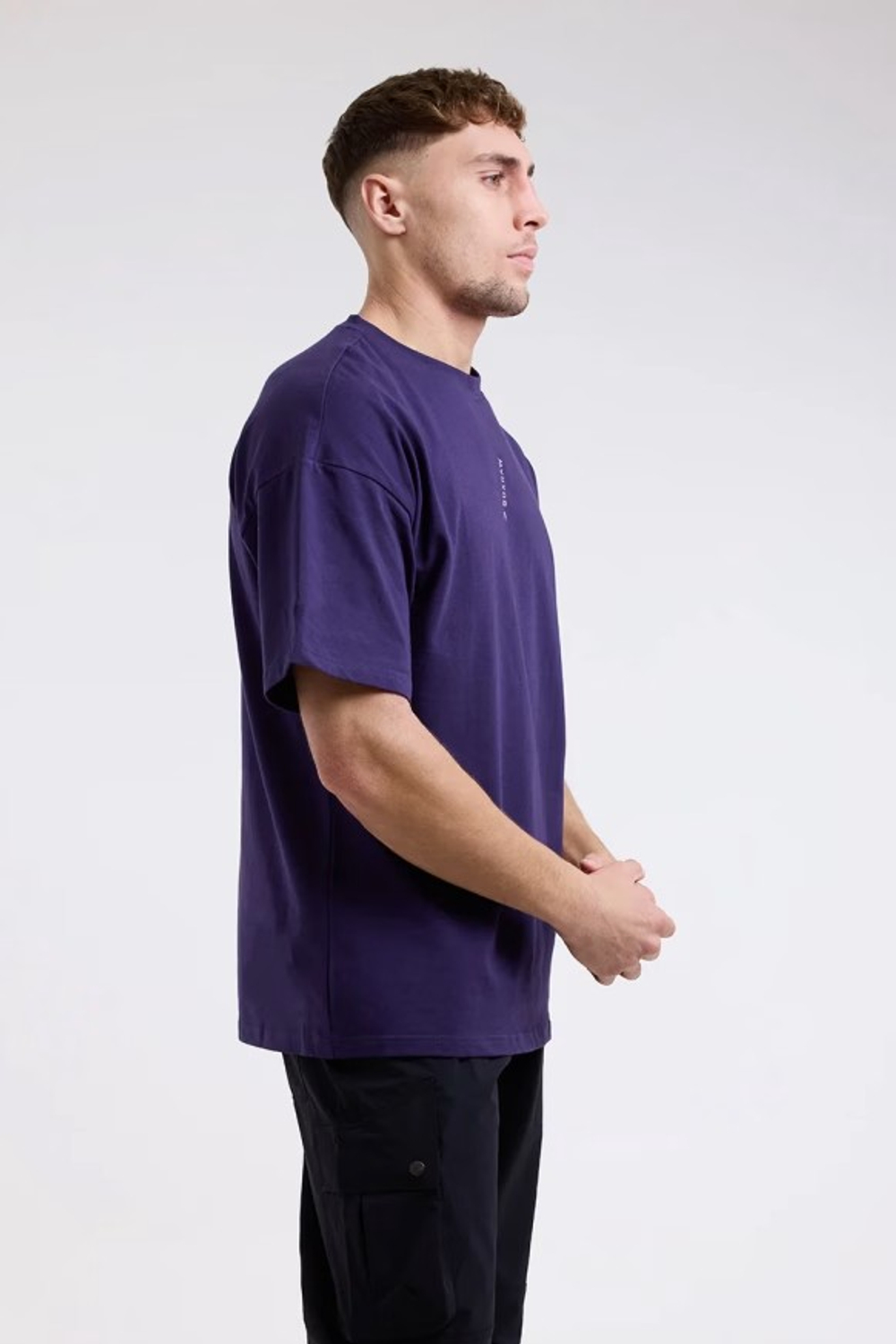 Футболка BOXRAW Lineal Oversized фиолетовая