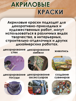 Акриловая краска металлик «Тёмная груша»