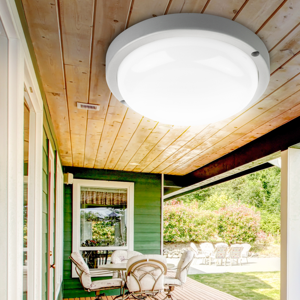 Светильник LED ДБП 12Вт 4000К 1140Лм IP65 круг с микроволн. датчиком движения SPB-201 ЭРА Б0047630