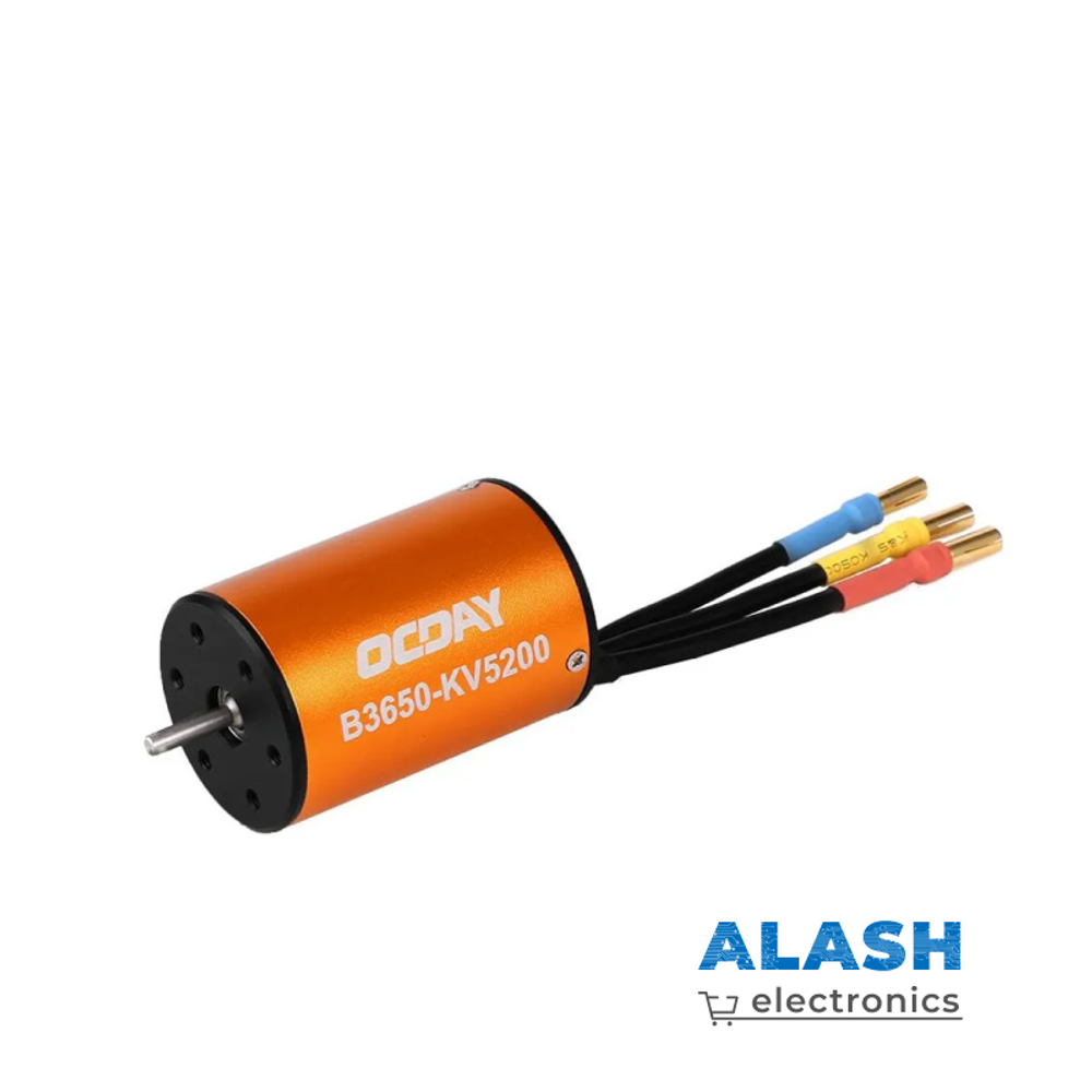 OCDAY 1/10 B3650 5200KV 4P Бессенсорный бесщеточный двигатель с ЧПУ для