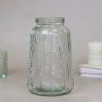 Ваза стеклянная «Пальм» 7*20см прозрачная