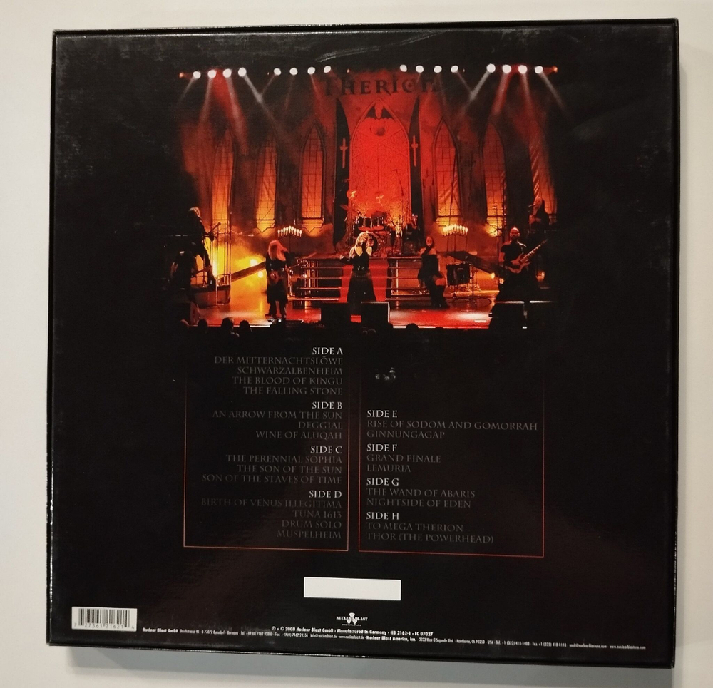 Винтажная виниловая пластинка LP Therion Live Gothic 4 LP Box (Germany 2008)