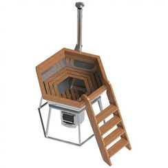 Банный чан на подставке (печь с водяной рубашкой) для 8-10 человек AISI 430 2мм