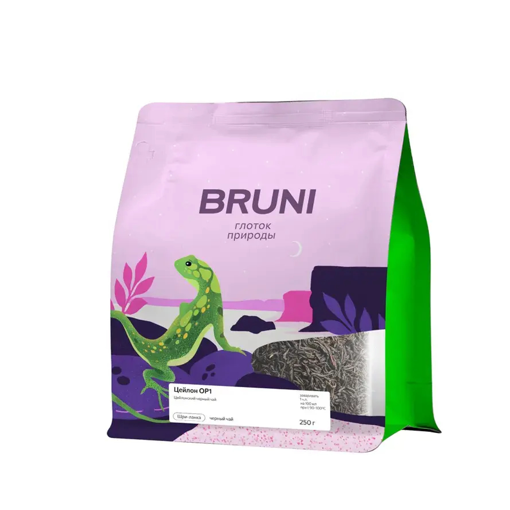 Цейлон OP1 черный чай ТМ BRUNI, 250 гр.