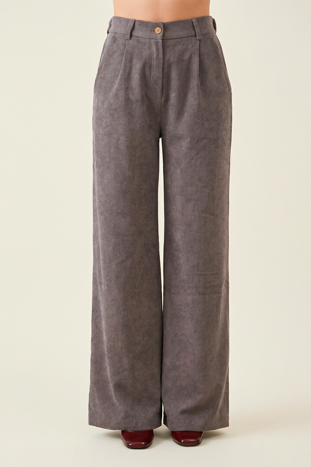 Брюки палаццо вельветовые