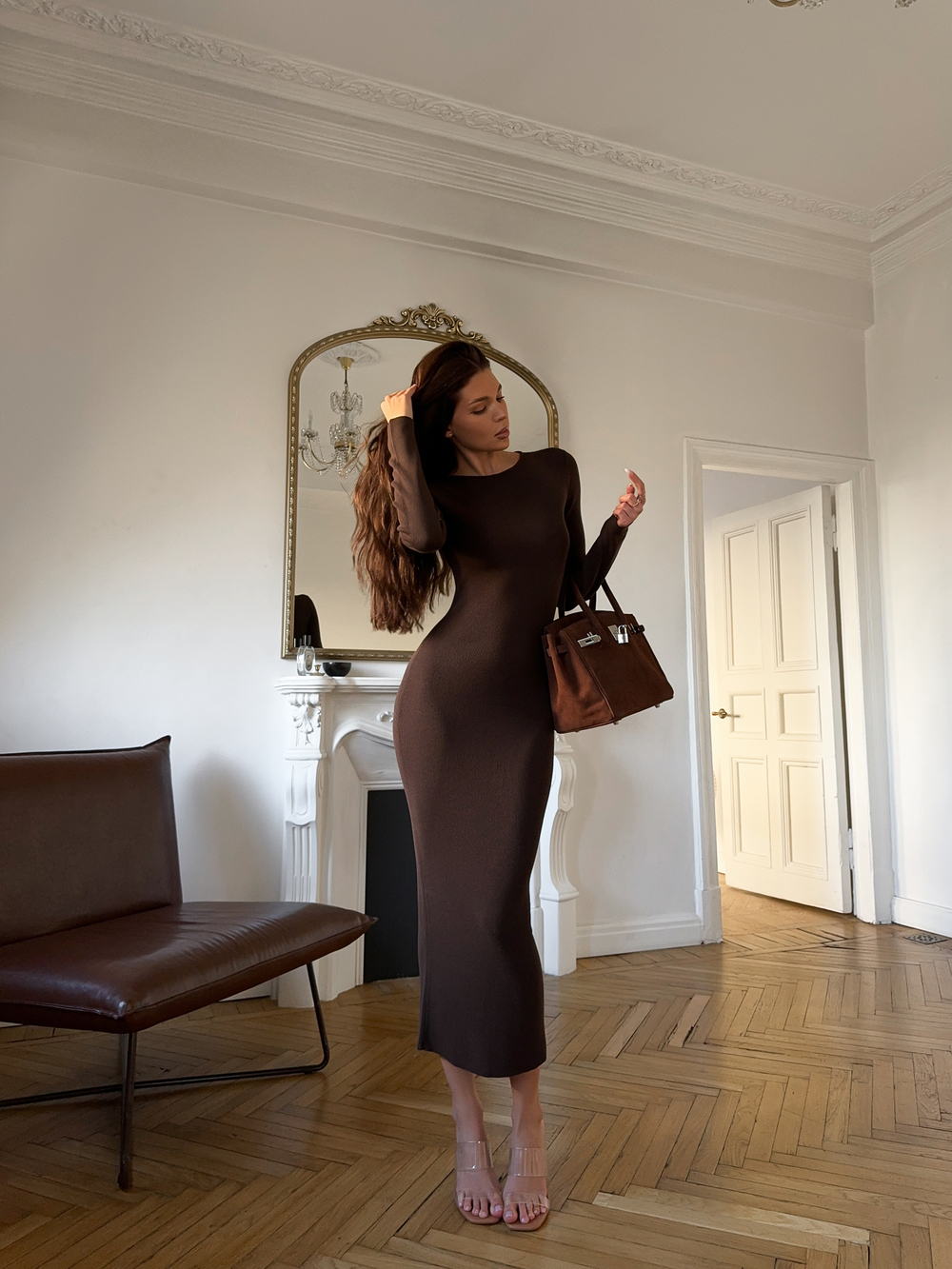 Платье DIANA с длинным рукавом