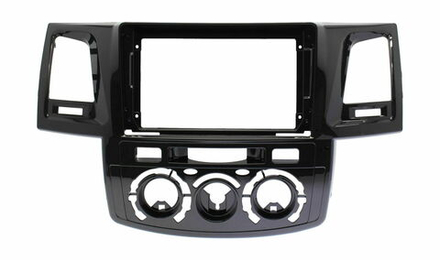 Переходная рамка магнитолы TOYOTA HILUX, FORTUNER 2005-2008 (авто с кондиционером) 9 дюймов