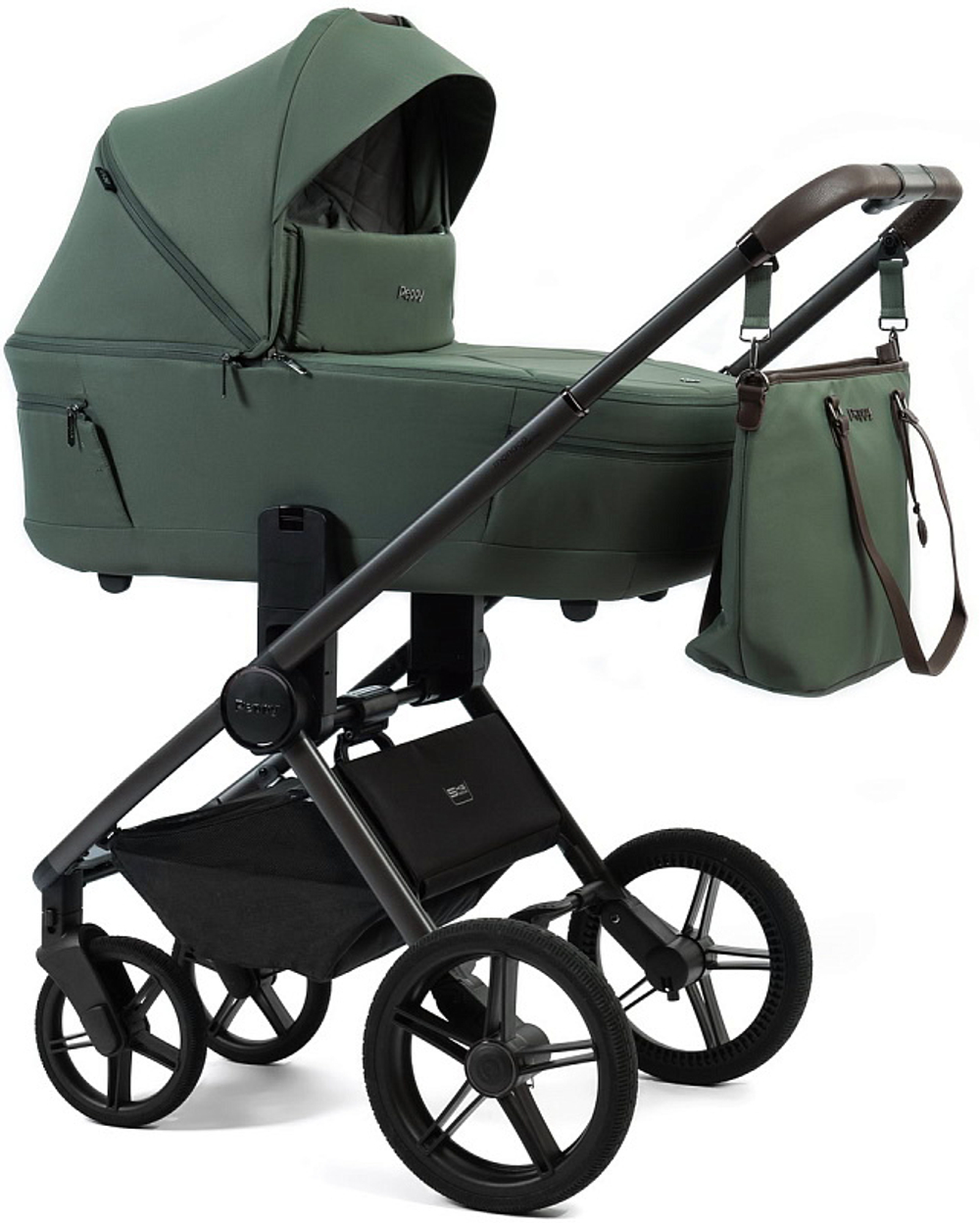 Детская коляска Peppy Monaco Thermo 3 в 1 с автокреслом First Green